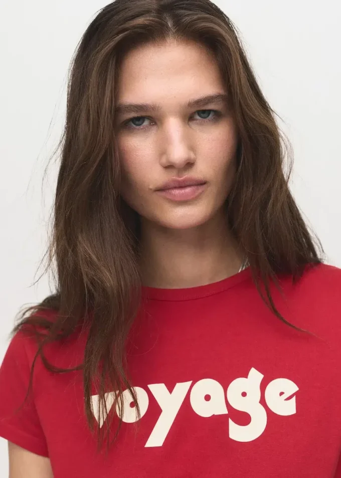 Tričko s potiskem ze směsi bavlny Tričko s potiskem ze směsi bavlny