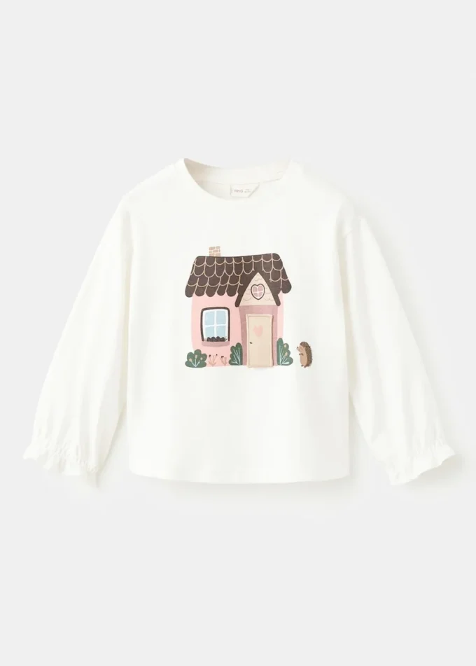 Tričko s potiskem ze směsi bavlny Tričko s potiskem ze směsi bavlny