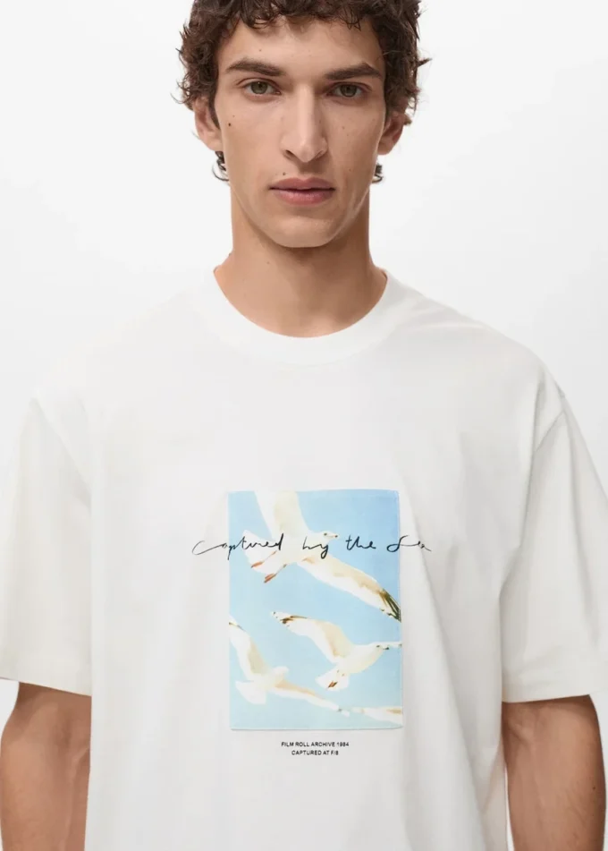 Tričko s potištěnou nášivkou Tričko s potištěnou nášivkou