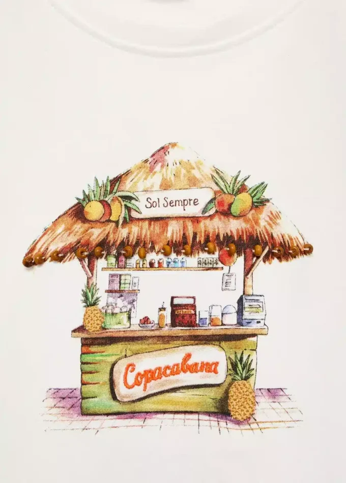 Tričko s tropickým potiskem Tričko s tropickým potiskem