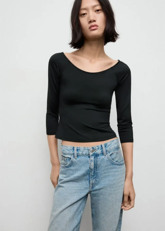 Tričko s tříčtvrtečními rukávy Tričko s tříčtvrtečními rukávy