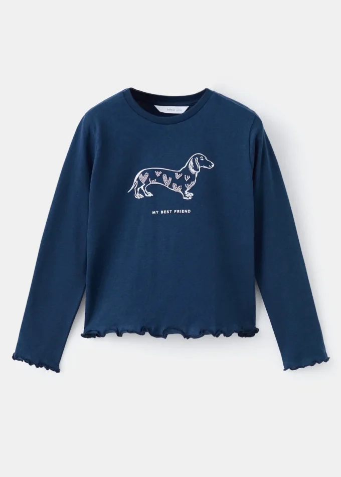 Tričko s výšivkou z korálků Tričko s výšivkou z korálků