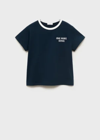 Tričko s vyšívaným kontrastním límcem