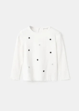 Tričko s vyšívanými hvězdami Tričko s vyšívanými hvězdami