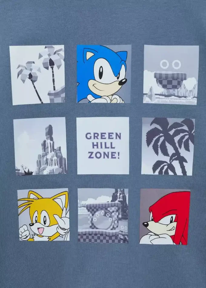 Tričko Sonic s reliéfním potiskem Tričko Sonic s reliéfním potiskem