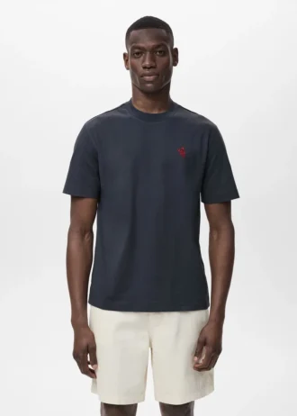 Tričko ze 100% bavlny s vyšívaným detailem