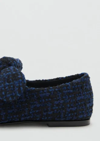 Tvídové baleríny s mašlí