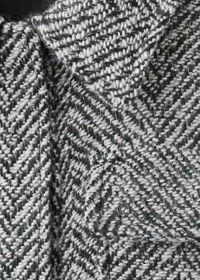 Tvídová bunda s lurexovými detaily