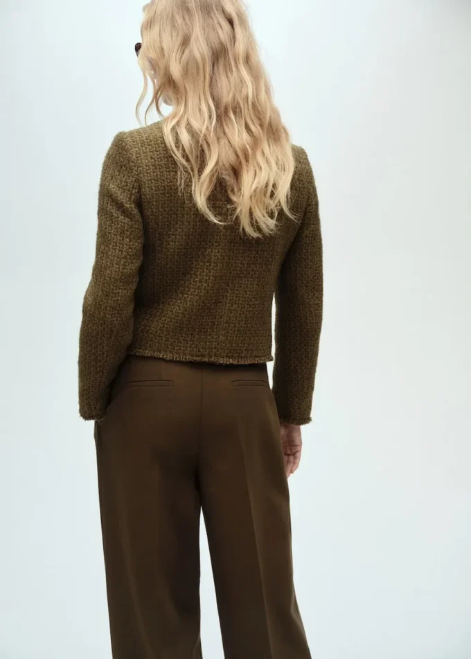 Tvídové sako s knoflíky s drahokamy Tvídové sako s knoflíky s drahokamy