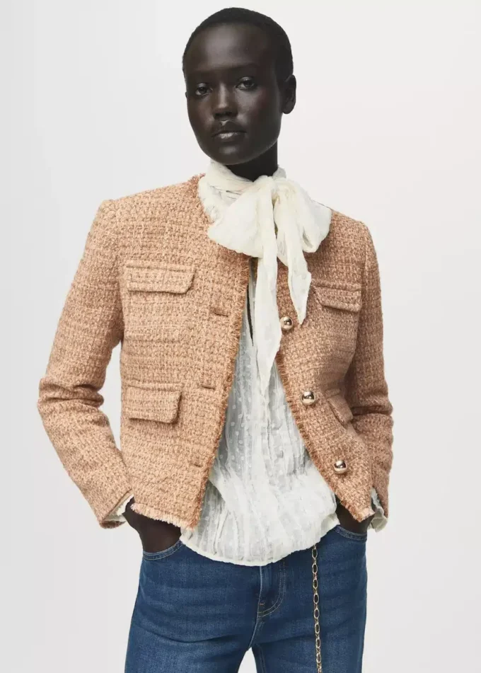 Tvídové sako s roztřepenými konci Tvídové sako s roztřepenými konci