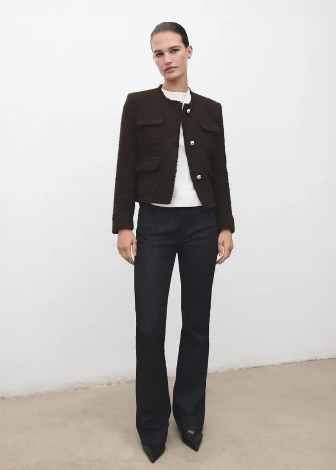 Tvídové sako s roztřepenými konci Tvídové sako s roztřepenými konci