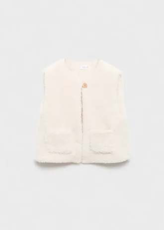 Vesta s efektem ovčí kůže