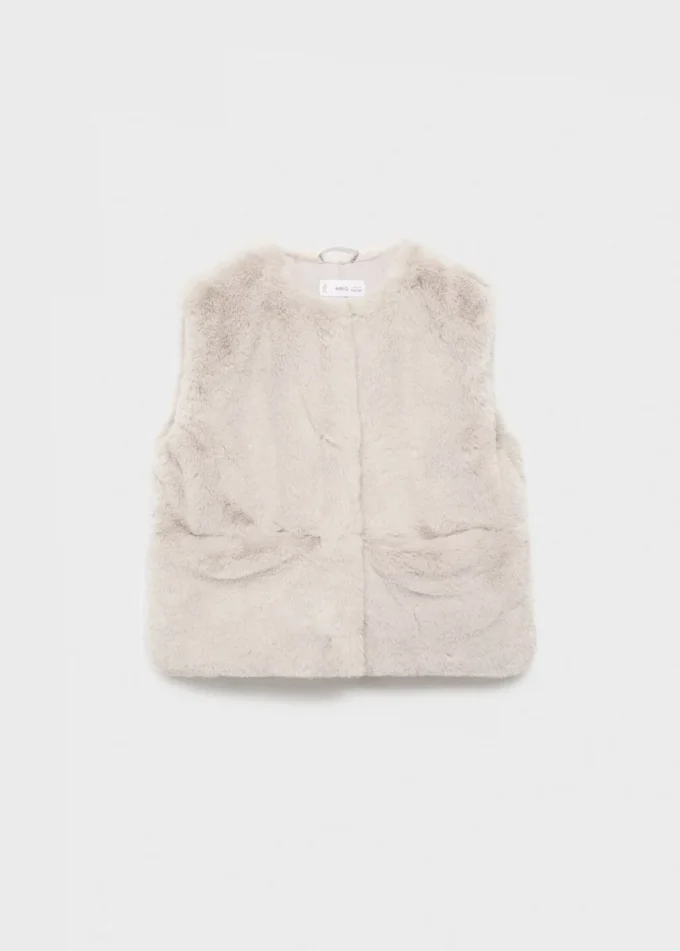 Vesta s kožešinovým efektem