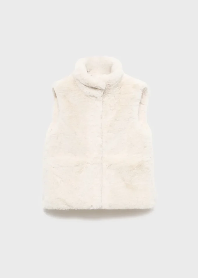Vesta s kožešinovým efektem Vesta s kožešinovým efektem