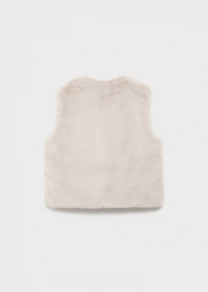 Vesta s kožešinovým efektem