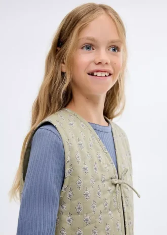 Vesta s květinovým potiskem