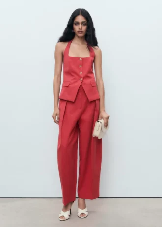 Vesta z lněné směsi