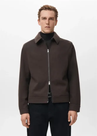 Vlněná bunda na zip