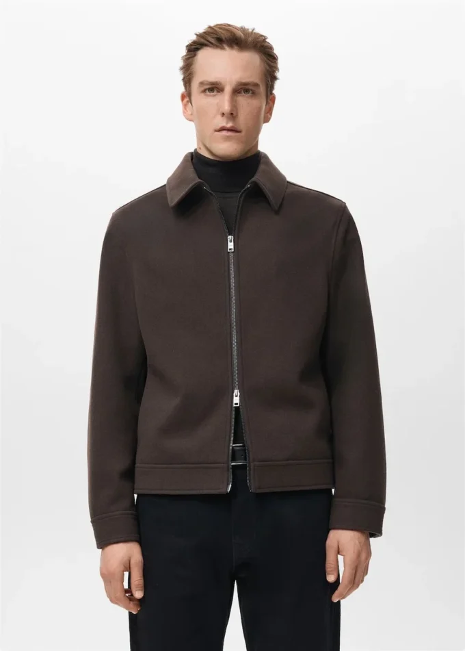 Vlněná bunda na zip Vlněná bunda na zip