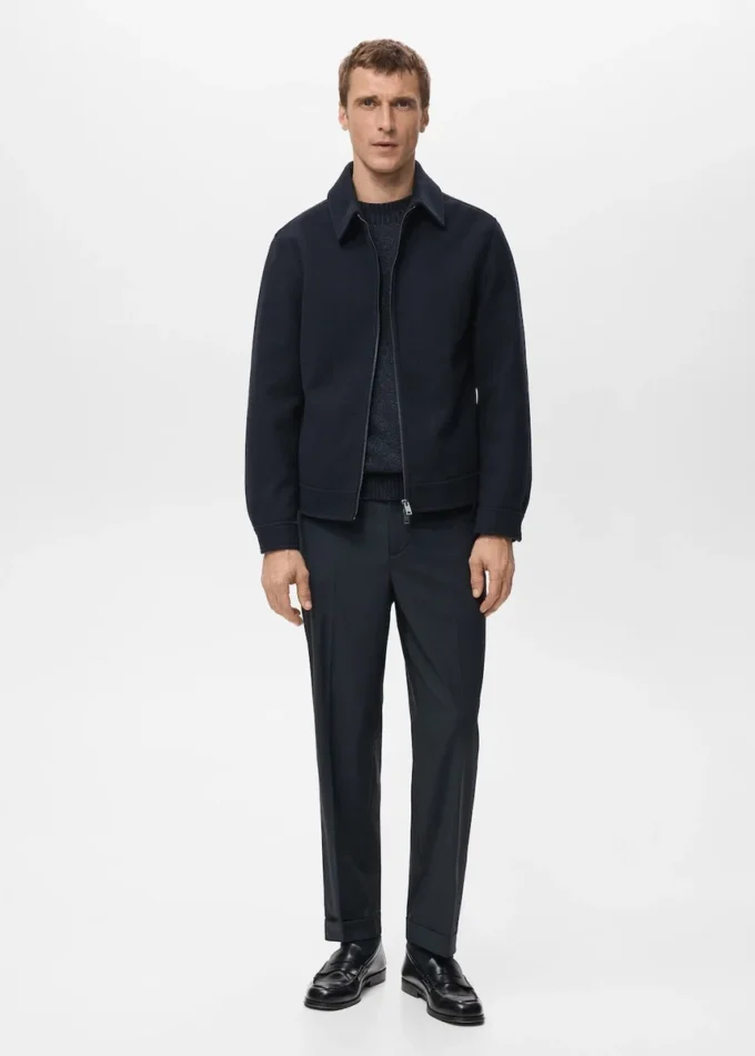 Vlněná bunda na zip Vlněná bunda na zip