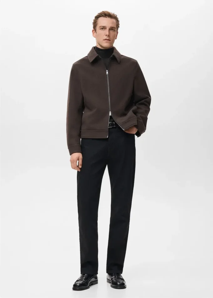 Vlněná bunda na zip Vlněná bunda na zip