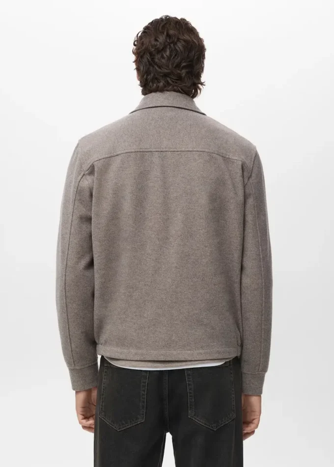 Vlněná bunda na zip Vlněná bunda na zip