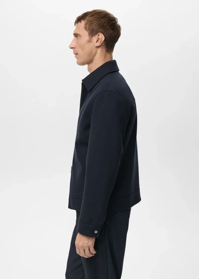 Vlněná bunda na zip Vlněná bunda na zip