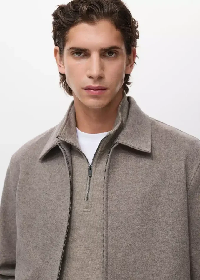 Vlněná bunda na zip Vlněná bunda na zip