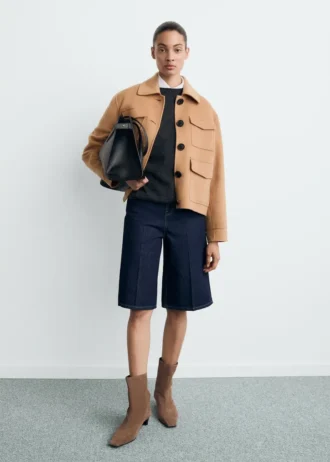 Vlněná bunda s kapsami