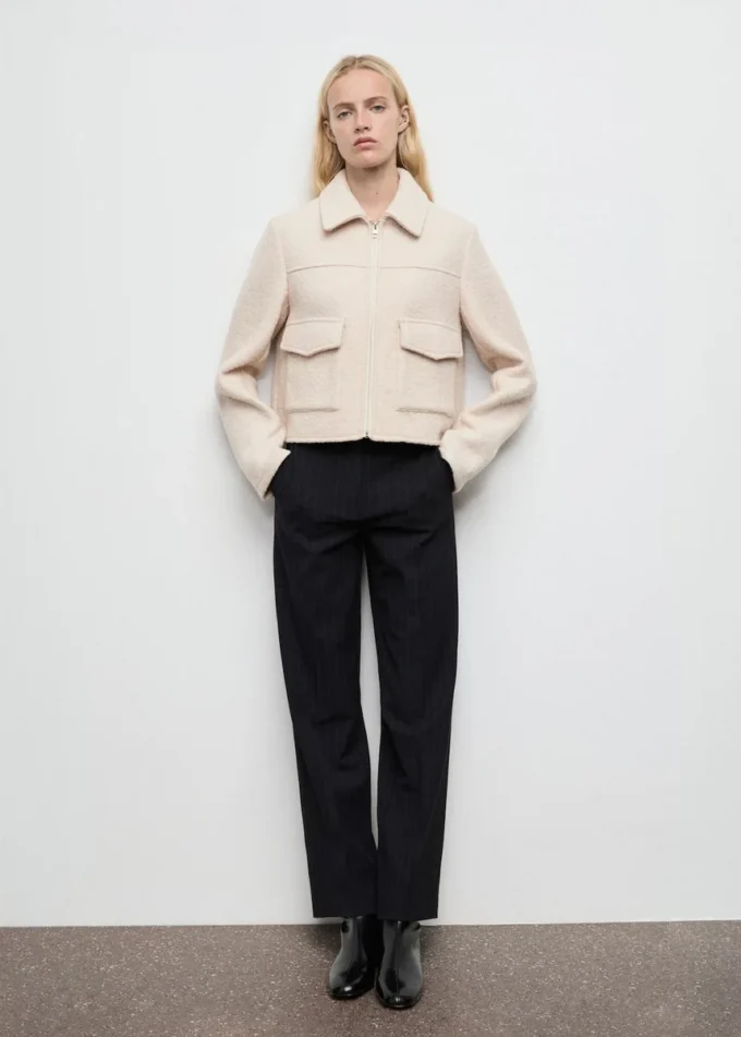 Vlněná bunda s kapsami Vlněná bunda s kapsami