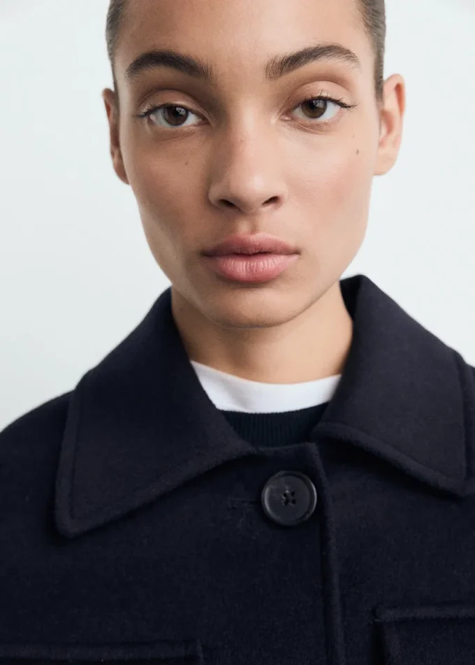 Vlněná bunda s kapsami Vlněná bunda s kapsami