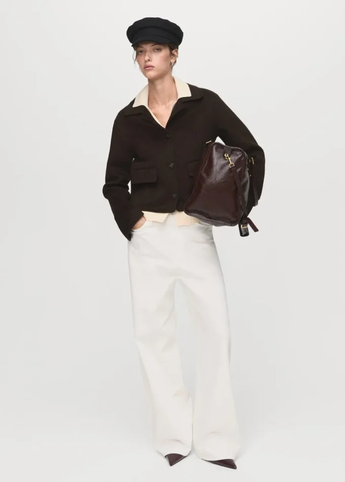 Vlněná bunda s knoflíky Vlněná bunda s knoflíky