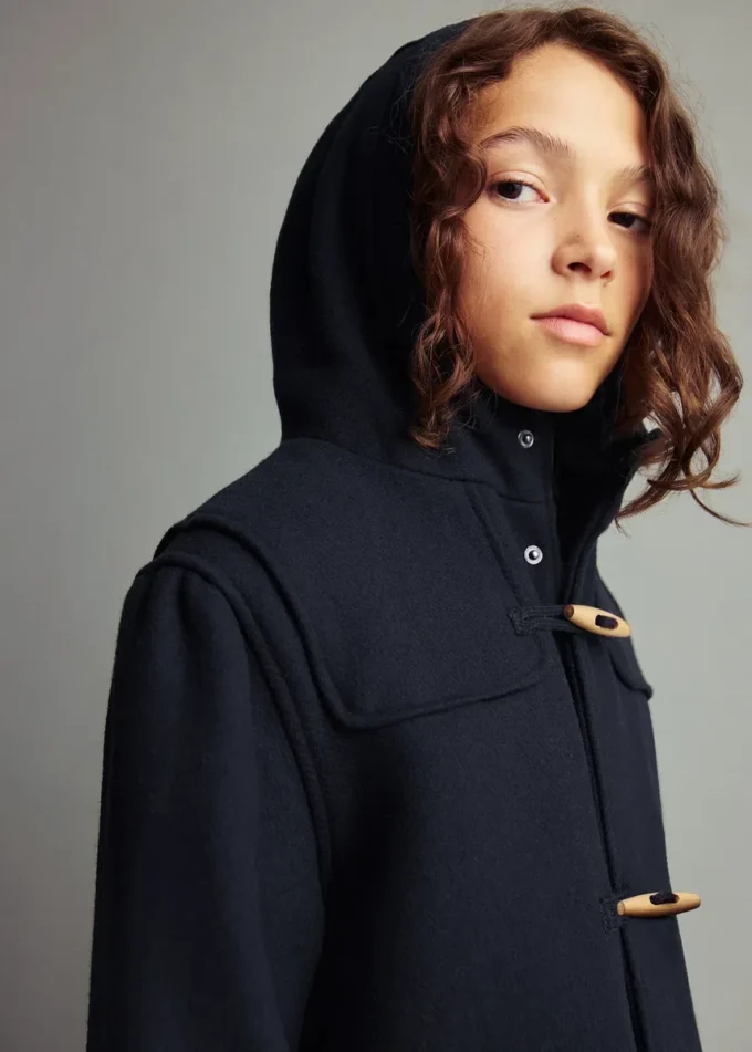 Vlněný duffle kabát