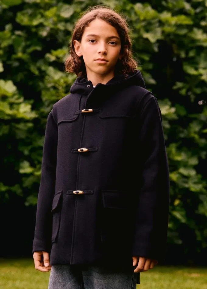 Vlněný duffle kabát