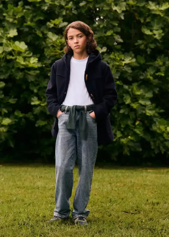 Vlněný duffle kabát