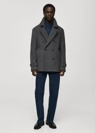 Vlněný dvouřadový kabát Vlněný dvouřadový kabát