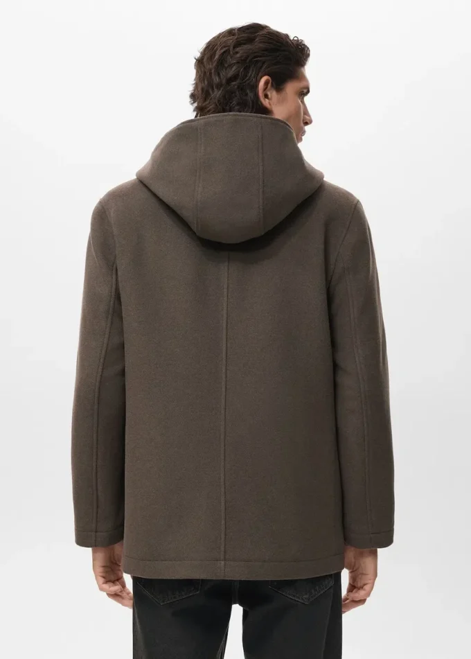 Vlněný kabát s kapucí Vlněný kabát s kapucí
