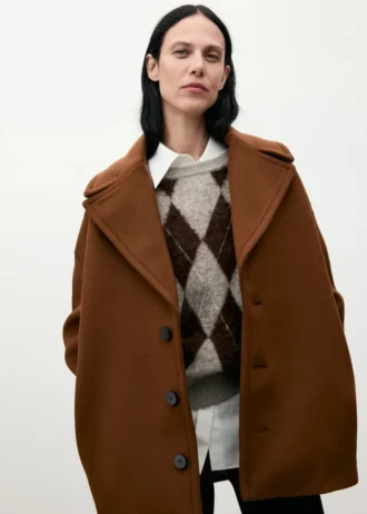 Vlněný kabát s klopami Manteco Vlněný kabát s klopami Manteco