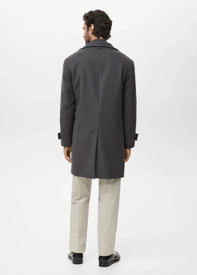 Vlněný kabát s rolákovým límcem Vlněný kabát s rolákovým límcem