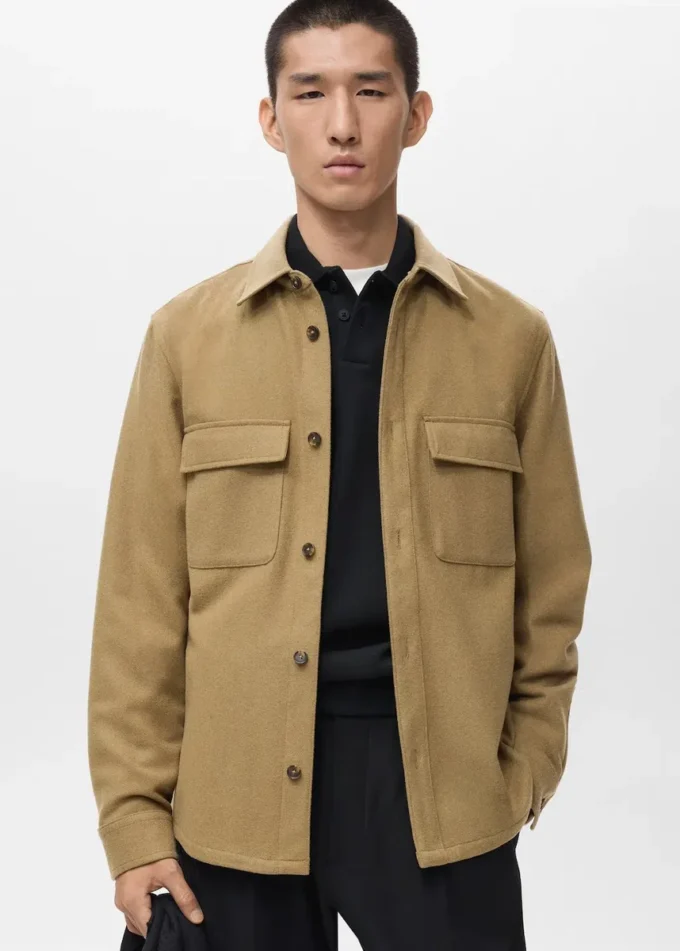 Vlněná košile s kapsami Vlněná košile s kapsami