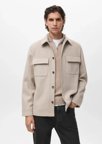 Vlněná košile s kapsami Vlněná košile s kapsami