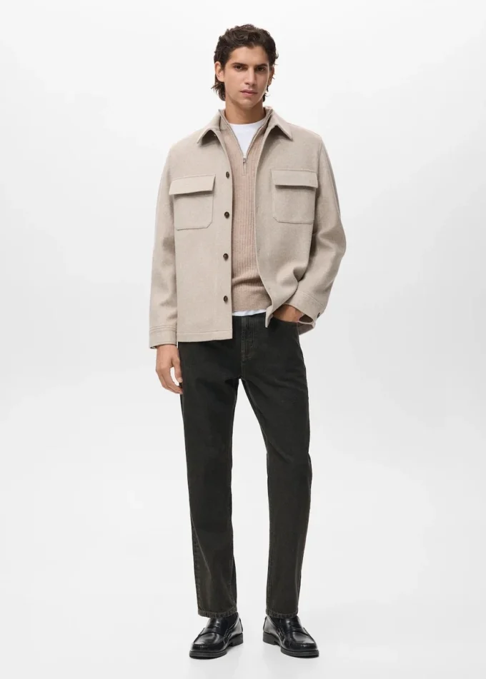 Vlněná košile s kapsami Vlněná košile s kapsami