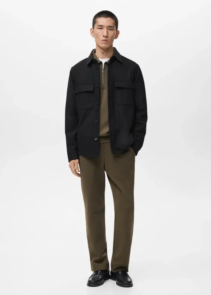 Vlněná košile s kapsami Vlněná košile s kapsami