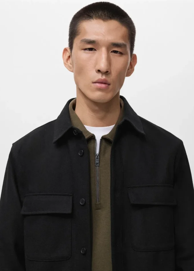 Vlněná košile s kapsami Vlněná košile s kapsami