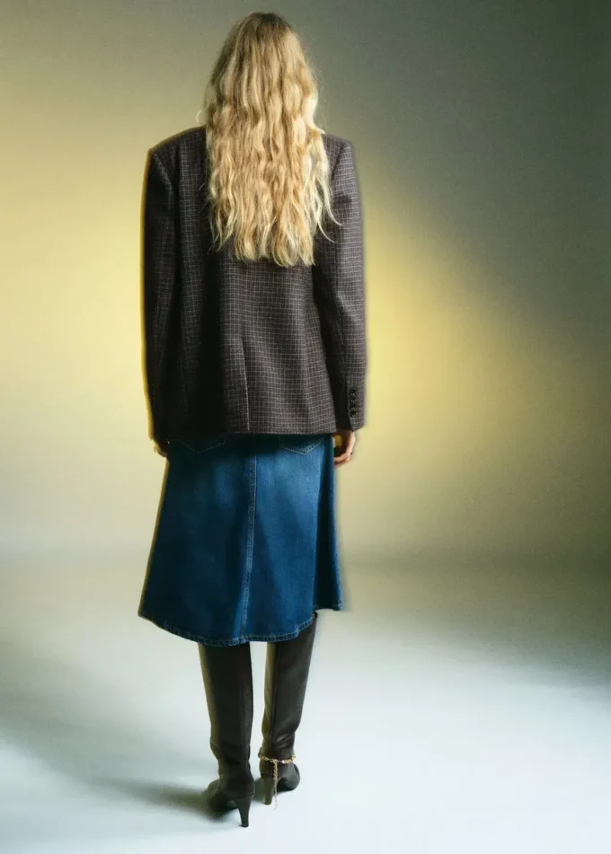 Vlněný kostkovaný blejzr Vlněný kostkovaný blejzr