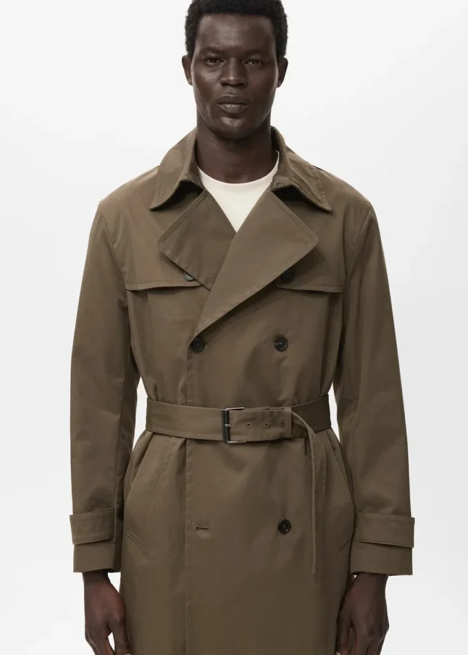 Voděodolný trenčkot s páskem Voděodolný trenčkot s páskem