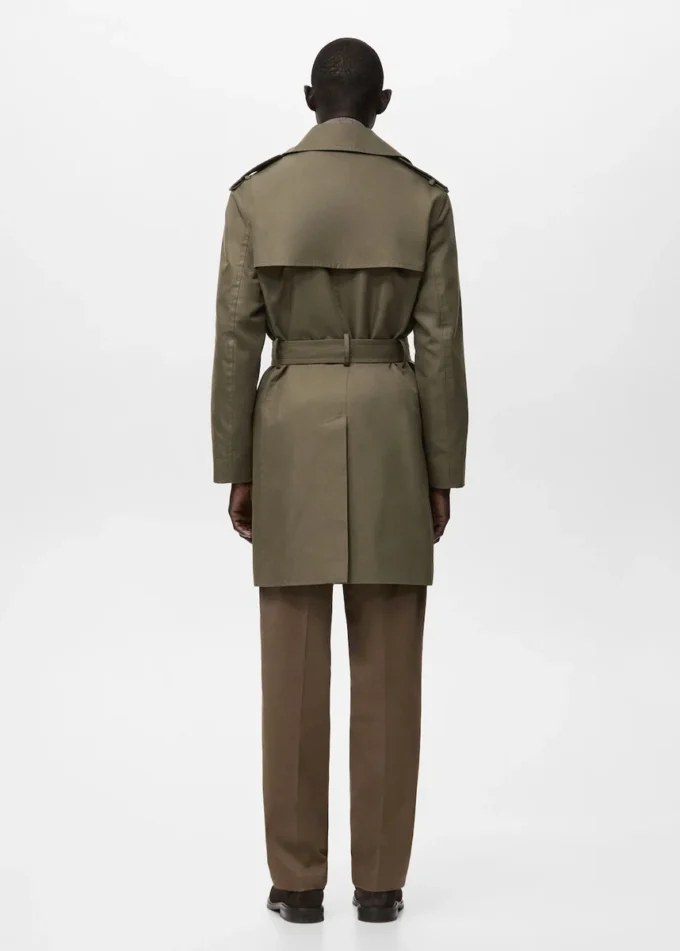 Voděodolný trenčkot s páskem Voděodolný trenčkot s páskem