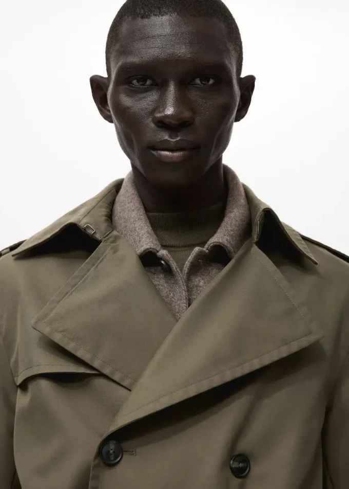 Voděodolný trenčkot s páskem Voděodolný trenčkot s páskem