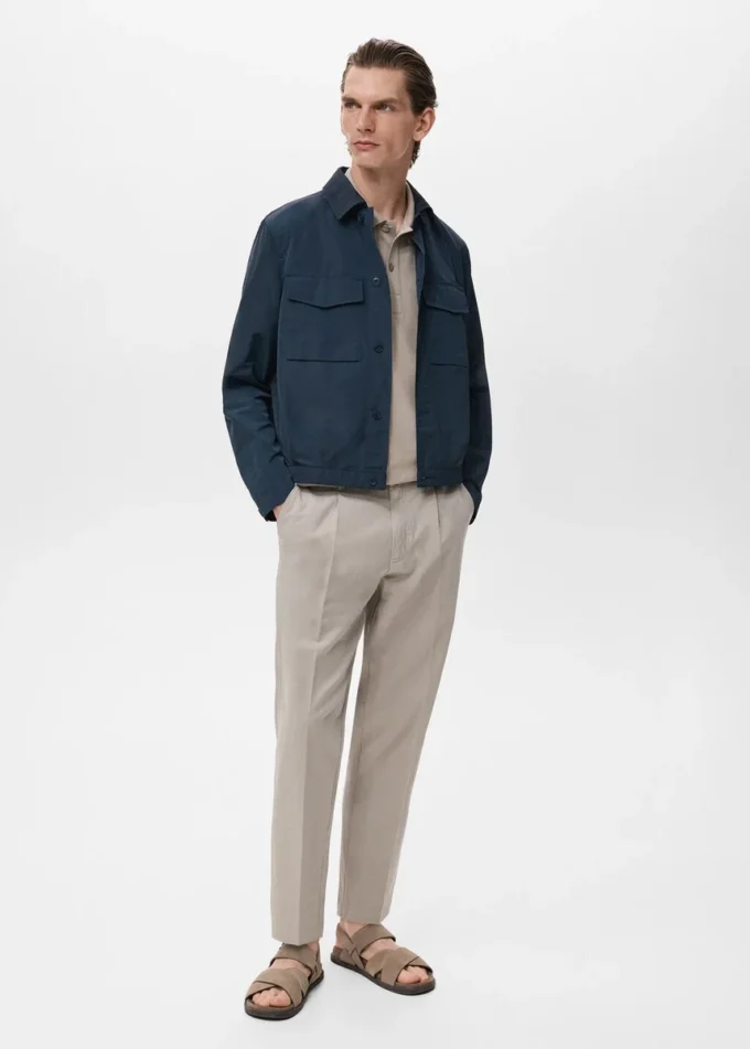 Vodoodpudivá bunda s kapsami Vodoodpudivá bunda s kapsami