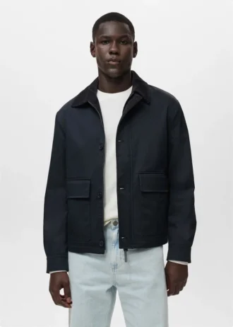 Vodoodpudivá bunda s manžetovým límcem